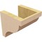 Ekena Millwork 6"W x 6"D x 6"H Wide Garner Rough Cedar Woodgrain TimberThane Corbel, Primed Tan CORUR06X06X06GARRCPR - alternate 3